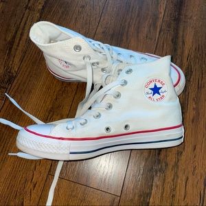 Converse high tops in white